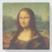 Mona Lisa | Leonardo da Vinci Stenen Onderzetter (Voorkant)