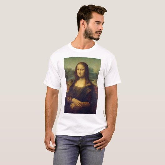 Mona Lisa, Leonardo da Vinci T-shirt (Voorkant volledig)