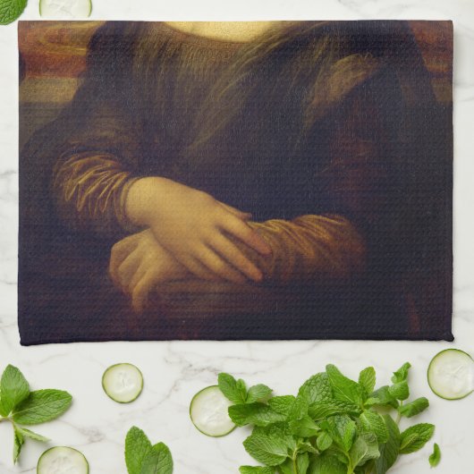 Mona Lisa | Leonardo da Vinci Theedoek (Gevouwen)