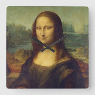 Mona Lisa - Leonardo da Vinci Vierkante Klok