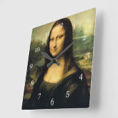 Mona Lisa, Leonardo Da Vinci Vierkante Klok (Hoek)