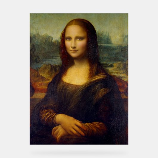 Mona Lisa Leonardo France Acryl Bord (Voorkant)
