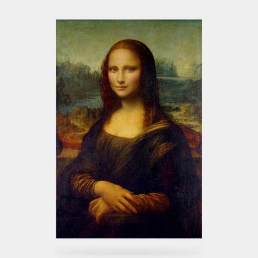 Mona Lisa Leonardo France Acryl Bord (Voorkant)