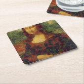 Mona Lisa Lettuce Fine Art Vegan Spoof Kartonnen Onderzetters (Schuin)