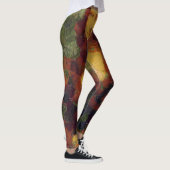 Mona Lisa Lettuce Fine Art Vegan Spoof Leggings (Rechts)