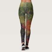 Mona Lisa Lettuce Fine Art Vegan Spoof Leggings (Achterkant)
