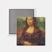 Mona Lisa Lettuce Fine Art Vegan Spoof Magneet (Voorkant / Achterkant)