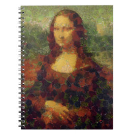 Mona Lisa Lettuce Fine Art Vegan Spoof Notitieboek