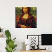 Mona Lisa Lettuce Fine Art Vegan Spoof Poster (Thuiskantoor)