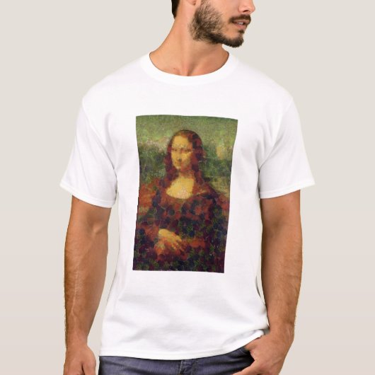 Mona Lisa Lettuce Fine Art Vegan Spoof T-shirt (Voorkant)