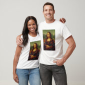 Mona Lisa Lettuce Fine Art Vegan Spoof T-shirt (Unisex)