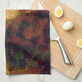 Mona Lisa Lettuce Fine Art Vegan Spoof Theedoek (Quarter Fold)