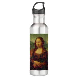 Mona Lisa Lettuce Fine Art Vegan Spoof Waterfles