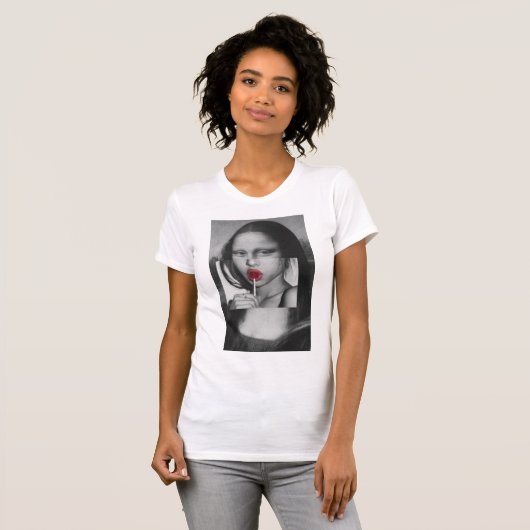 Mona Lisa Lollipop T-shirt (Voorkant volledig)