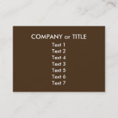 Mona Lisa Loves Boats Visitekaartje (Achterkant)