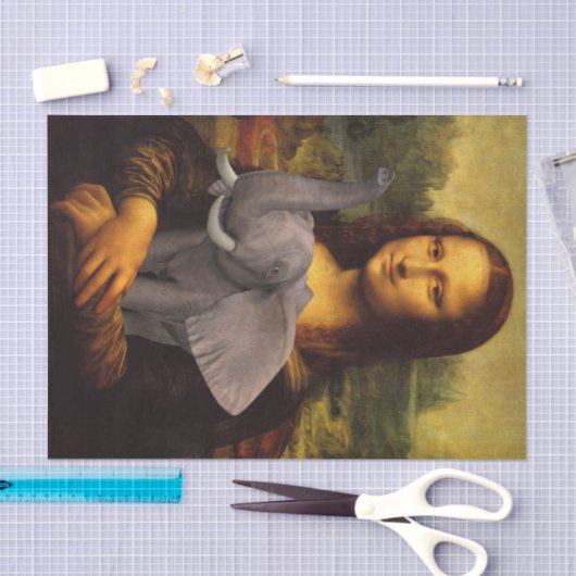 Mona Lisa Loves Elephants Tissuepapier (Craft)