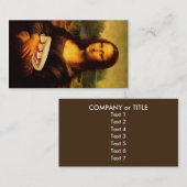 Mona Lisa Loves Panini Visitekaartje (Voorkant / Achterkant)
