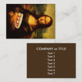 Mona Lisa Loves Panini Visitekaartje (Voorkant / Achterkant)