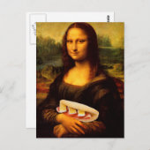 Mona Lisa Loves Paninis Briefkaart (Voorkant / Achterkant)