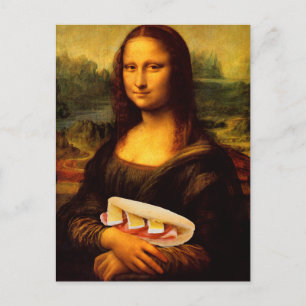 Mona Lisa Loves Paninis Briefkaart