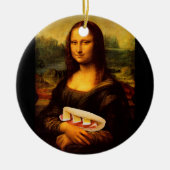 Mona Lisa Loves Paninis Keramisch Ornament (Voorkant)