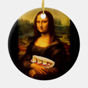 Mona Lisa Loves Paninis Keramisch Ornament