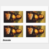 Mona Lisa Loves Paninis Rechthoekige Sticker (Vel)