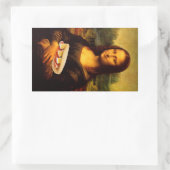 Mona Lisa Loves Paninis Rechthoekige Sticker (Tas)