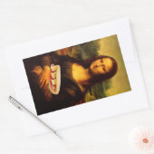 Mona Lisa Loves Paninis Rechthoekige Sticker (Envelop)