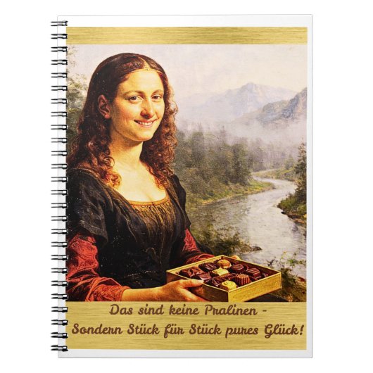 Mona Lisa mag Pralinen Notitieboek (Voorkant)