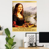 Mona Lisa mag Pralinen Poster (Thuiskantoor)
