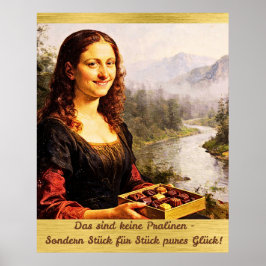 Mona Lisa mag Pralinen Poster