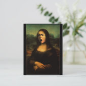 Mona Lisa Medusa Caravaggio Briefkaart (Staand voorkant)