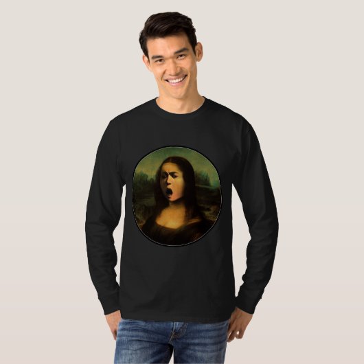 Mona Lisa Medusa Caravaggio T-shirt (Voorkant volledig)
