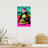 Mona Lisa Meme Pop Art  Poster (Keuken)