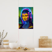 Mona Lisa Meme Pop Art  Poster (Keuken)