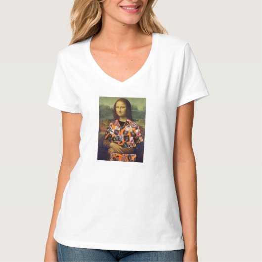 Mona Lisa met 40e reünie Women's White t-shirt (Voorkant)