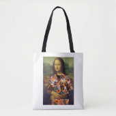 Mona Lisa met 40th Reunion T-shirt canvas tas (Voorkant)