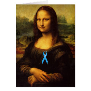 Mona Lisa met blauw lintje