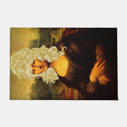 Mona Lisa met Blonde Hair Deurmat (Voorkant)