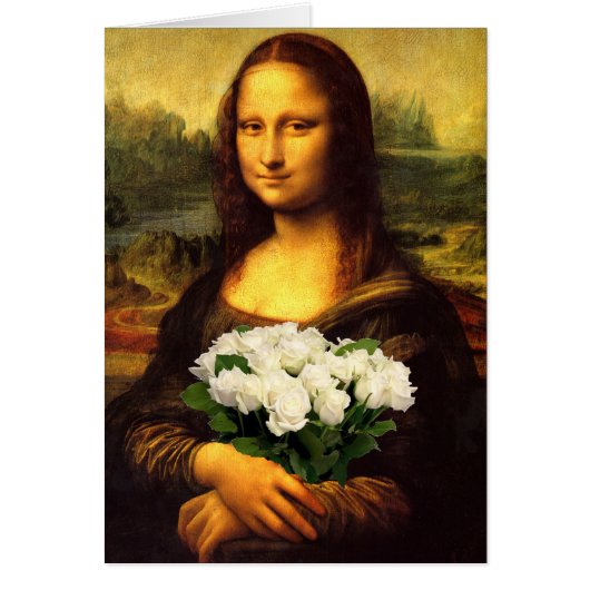 Mona Lisa met bruine rozen (Voorkant)