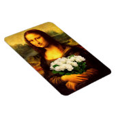 Mona Lisa met bruine rozen Magneet (Rechterzijde)