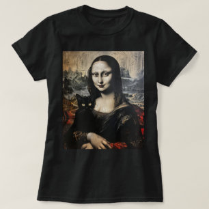 Mona Lisa met Cat T-shirt