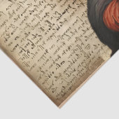 Mona Lisa met da Vinci Notities Weefselpapier Tissuepapier (Detail)