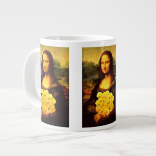 Mona Lisa met een bolletje gele rozen Grote Koffiekop