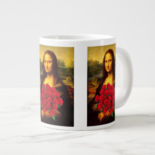 Mona Lisa met een eenhoevige rode rozen Grote Koffiekop