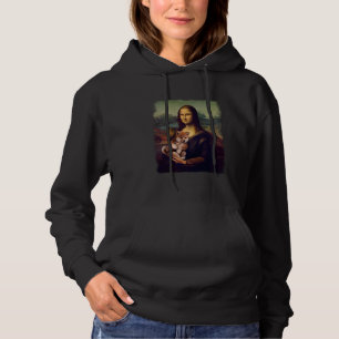 Mona Lisa met een Shiba Inu Schattigee Dog Art Par Hoodie