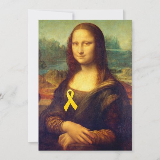 Mona Lisa met geel lintje (Voorkant)