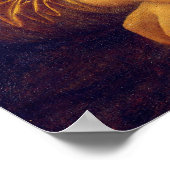 Mona Lisa met geel lintje Poster (Hoek)