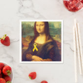 Mona Lisa met gele linten Servetten (Insitu)